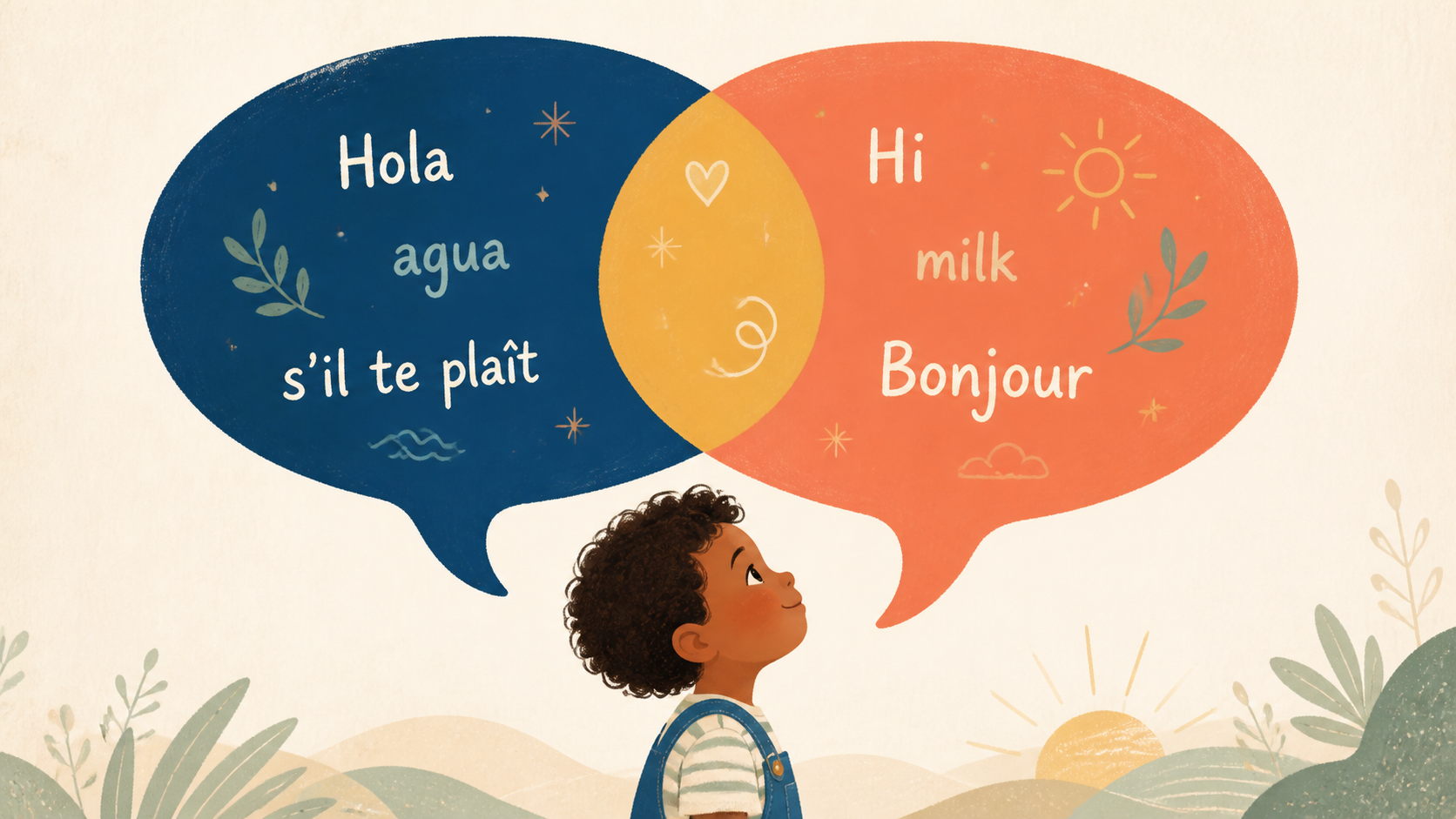 ¿Confundo a mi hijo si mezcla dos idiomas?